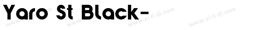 Yaro St Black字体转换